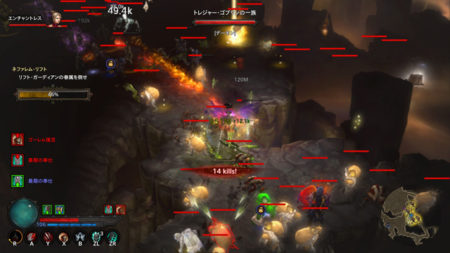 【ディアブロ3プレイ日記77】トレジャーゴブリンの大集団、老戦士を狂わす