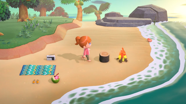 ビーチに家具が置ける!