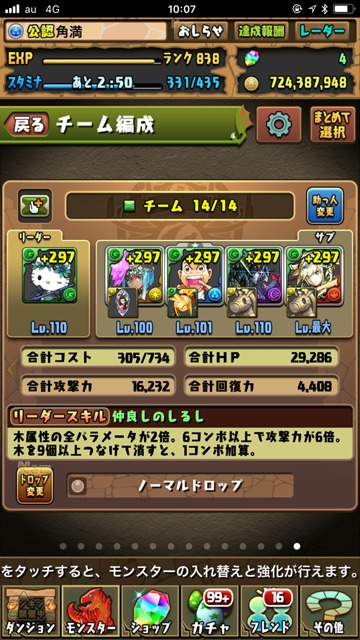 攻略用パーティー