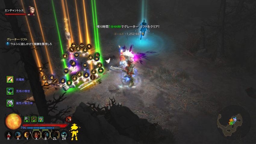 【ディアブロ3プレイ日記183】ラマラドニの贈り物 98階の魔境へ